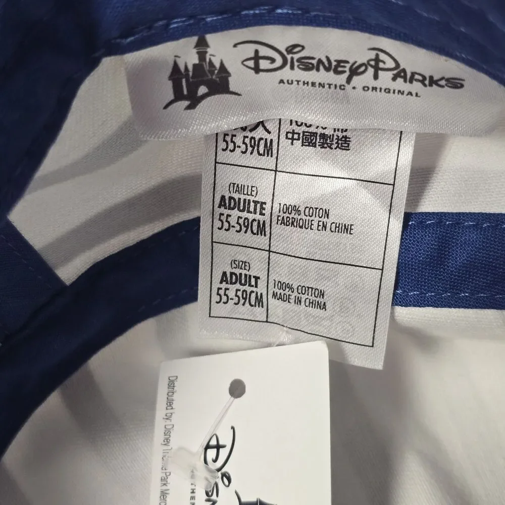 Disney Parks Striped‎ LOVE Mickey Minnie Mouse Stripes Adult Cadet Hat Cap